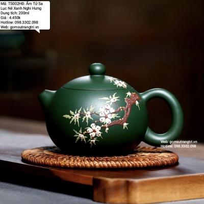 Ấm Tử Sa Lục Nê Xanh Nghi Hưng